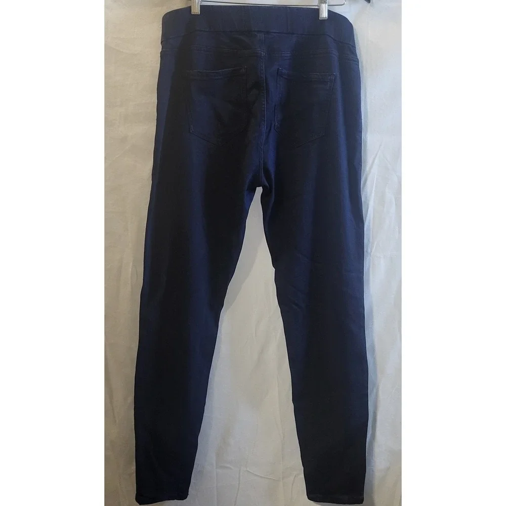 Liver Pool‎ Women's Jeans Elastic Waist Leggings, Navy Blue, Size 14/32